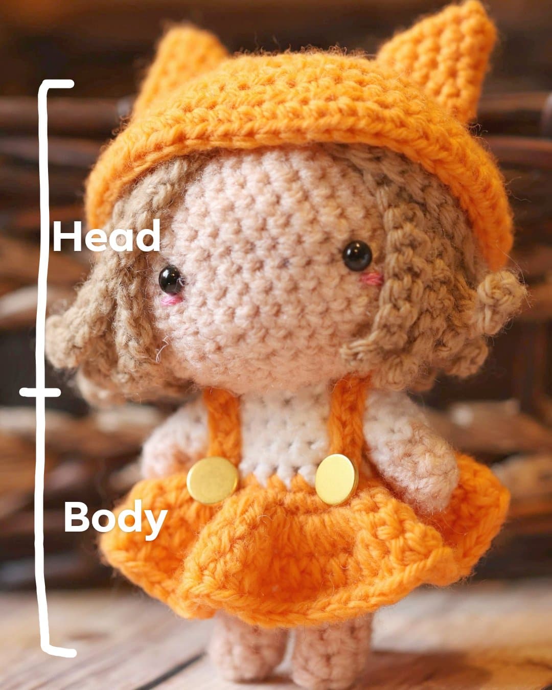 How To Crochet For Beginners: Embroider Eyes For Crochet Doll - Amigurumi  Tutorial Free Doll Pattern 