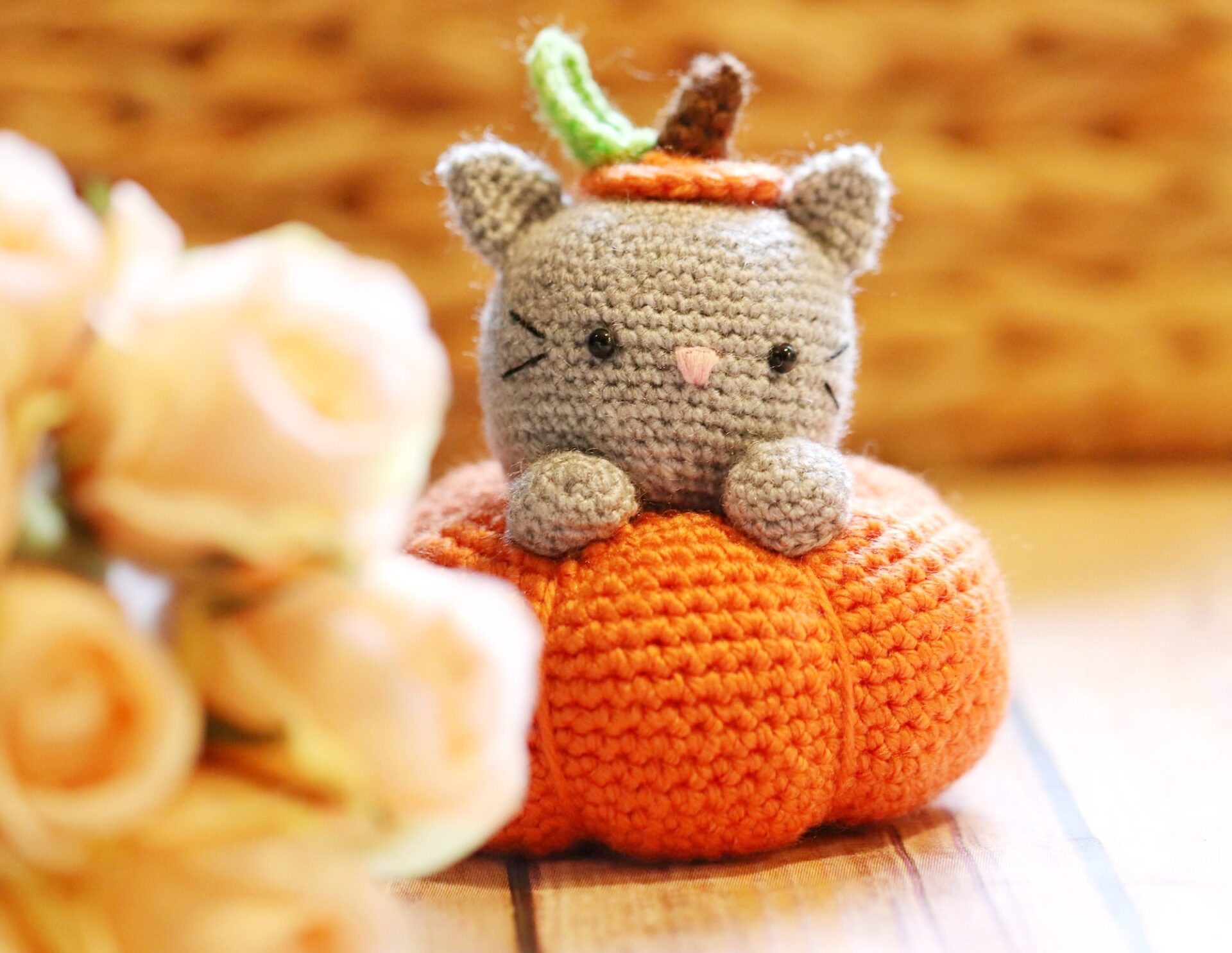 Pumpkin the Cat Amigurumi Kit
