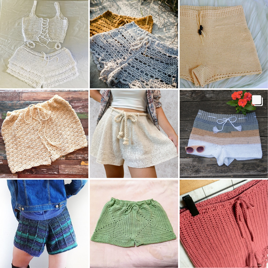 10 Beginner Friendly Crochet Shorts Patterns (Easy and Fun!) - Little World  of Whimsy