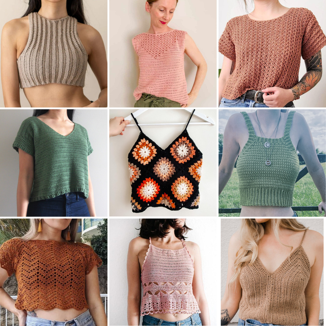 10+Crochet Crop Top Pattern  Crochet lace top, Crochet clothes