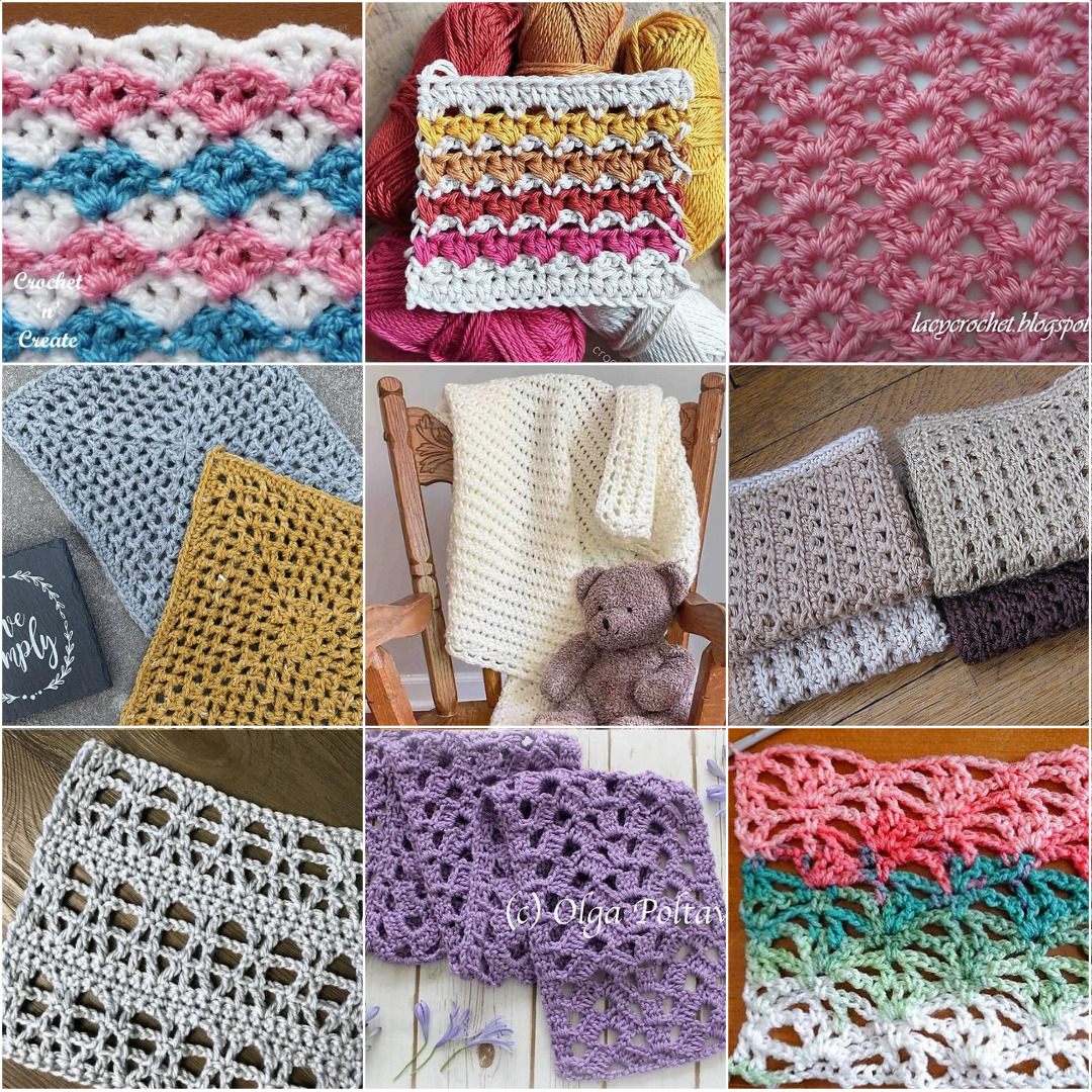 10 Easiest Open Crochet Stitches (Lacy and Breathable!) - Little