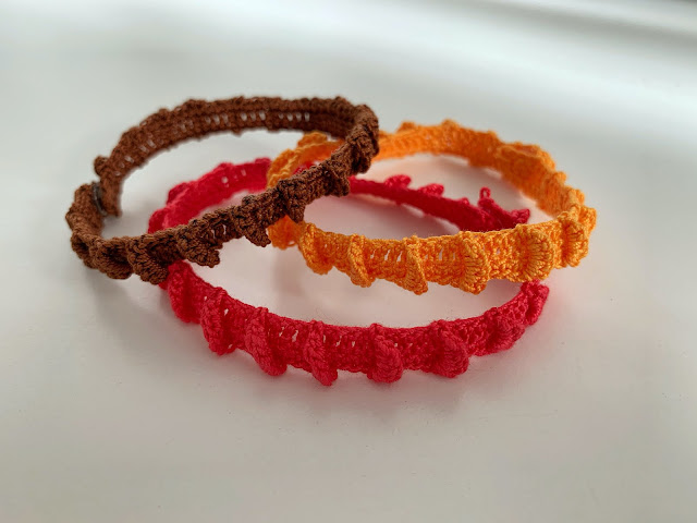 crochet cuff bracelet - YouTube
