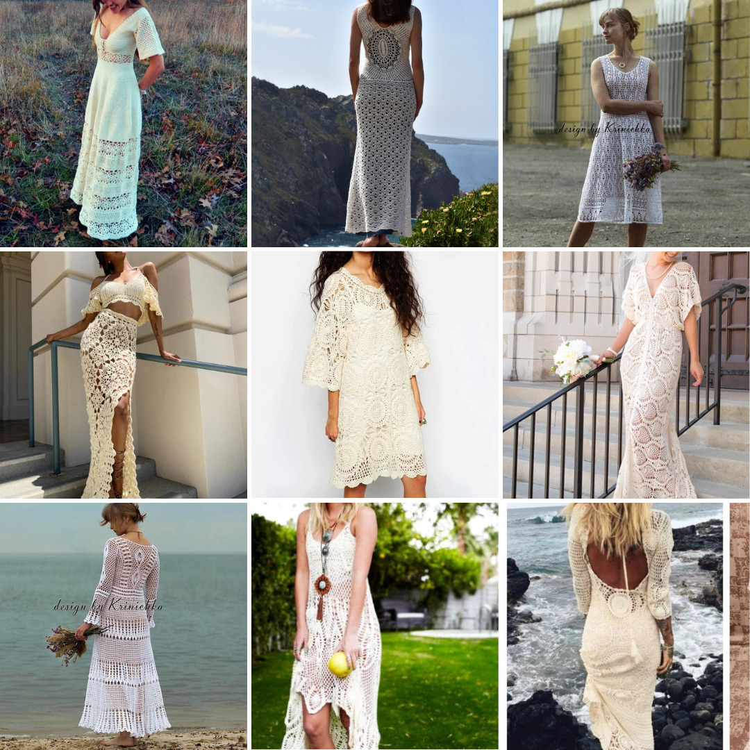 11 Eyecatching Crochet Wedding Dress Patterns (beautiful!) - Little ...