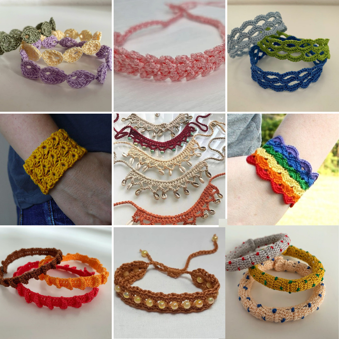 10 Free Crochet Jewelry Patterns - Round-Up by Celtic Knot Crochet