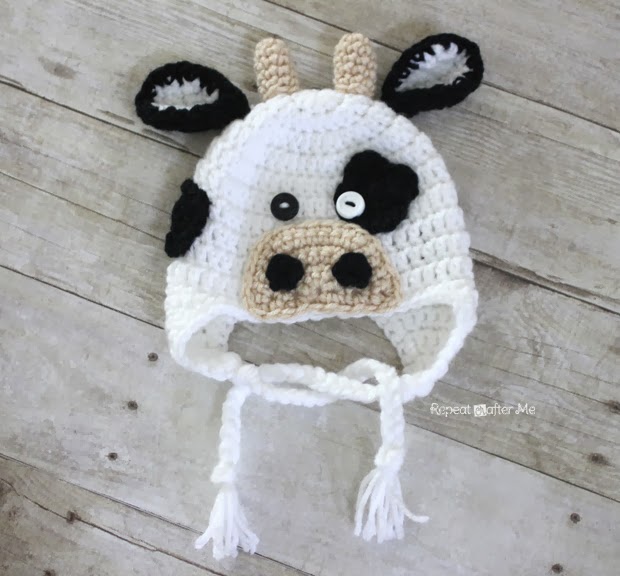 20 Cute Free Crochet Cow Patterns » Make & Do Crew