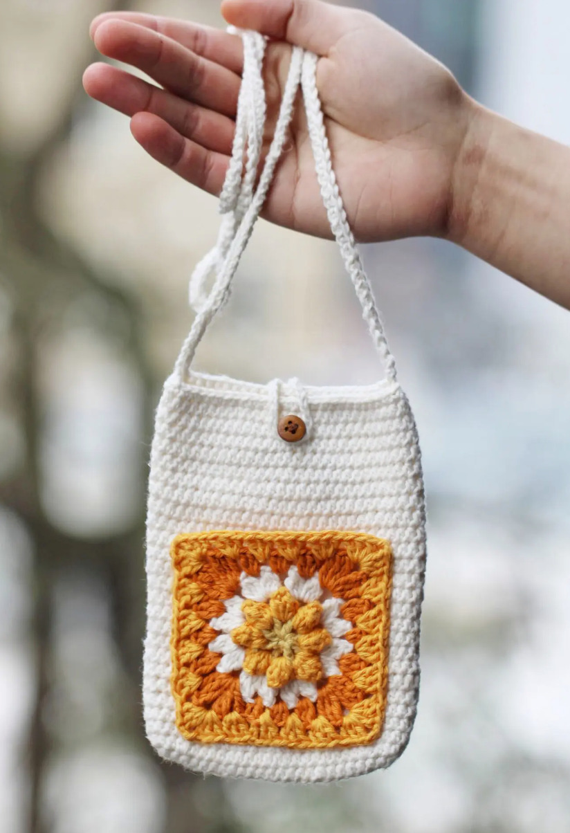 Easy Crochet Phone Bag Tutorial | Chenda DIY - YouTube
