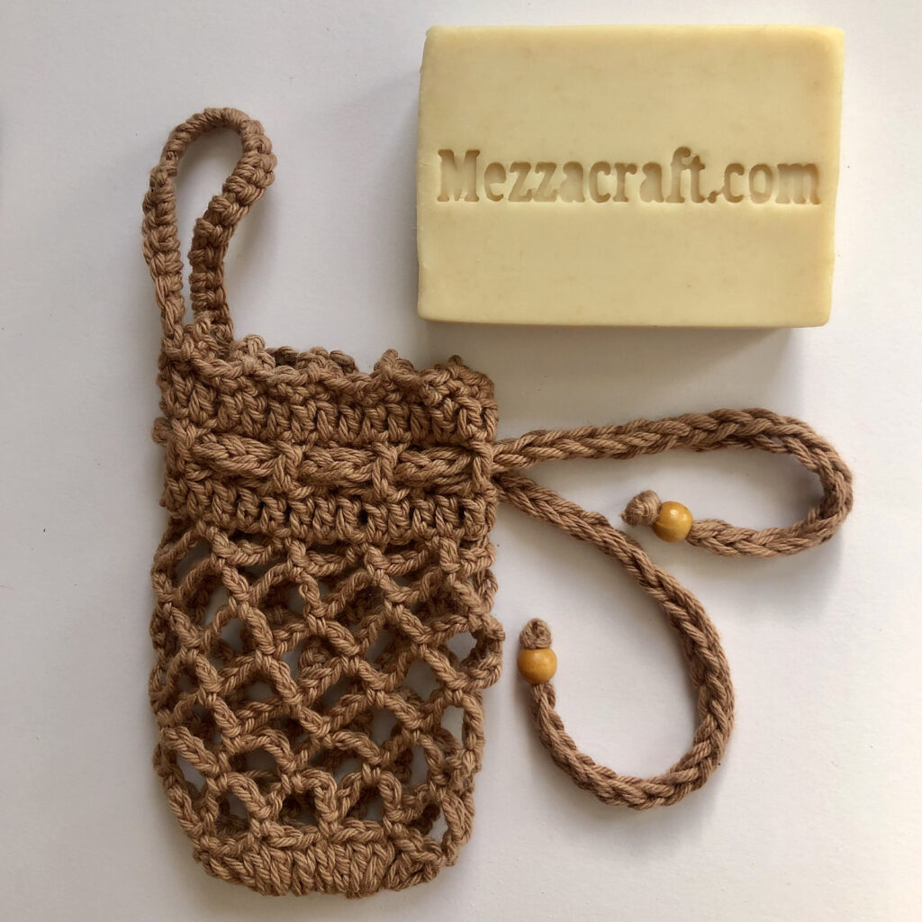 Mesh Soap Bag - Free Crochet Pattern - Mezzacraft - Sharing the