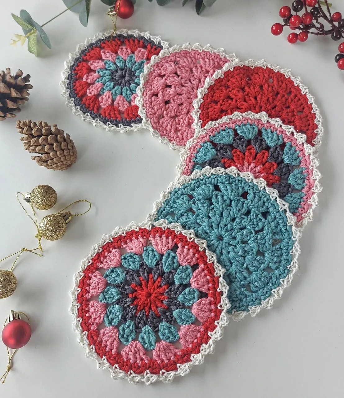 35+ Stunning Crochet Coaster Free Patterns You Can Make! - Little World ...