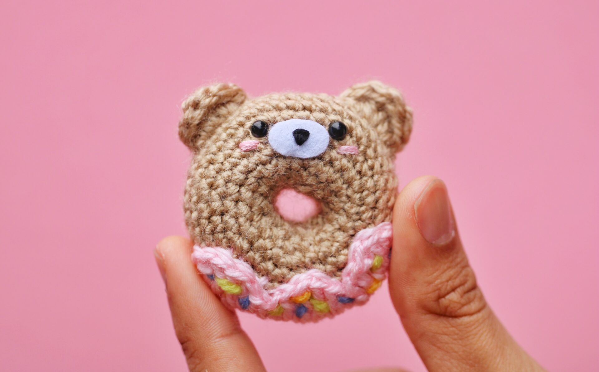 Crochet Keychain Bear Keychain Amigurumi Bear Keychain Bear -  en 2023