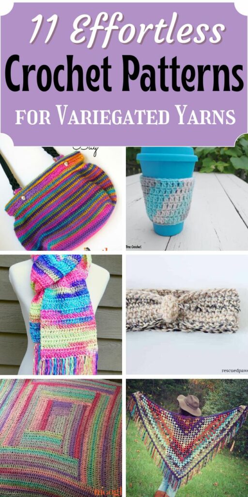 11 Effortless Crochet Patterns for Variegated Yarns (free!) - Little World  of Whimsy